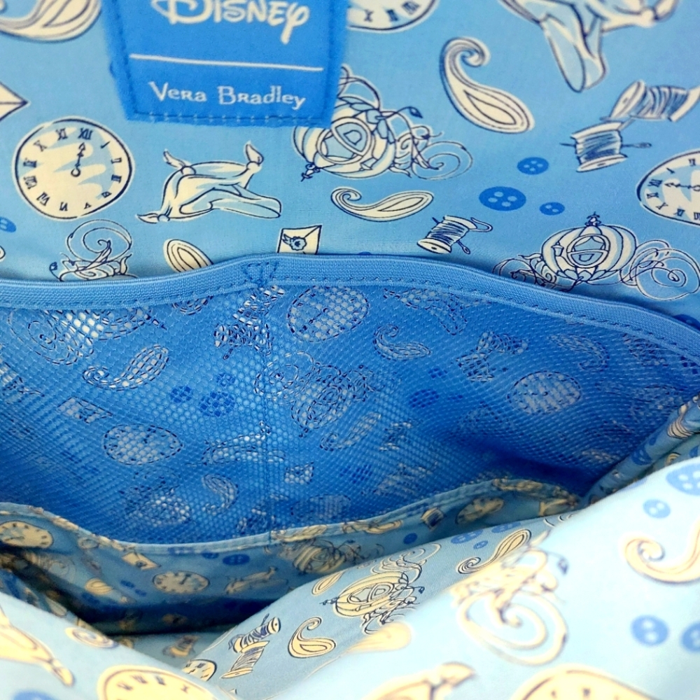 Vera Bradley Disney Cinderella Paisley XL Campus Backpack NWT - Picture 5 of 7